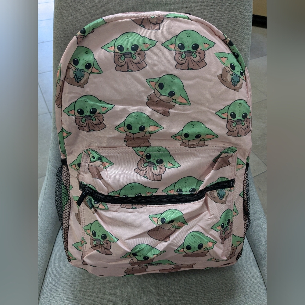 New Pink Yoda High Quality Backpack